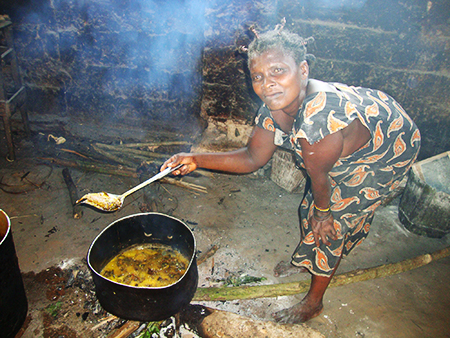 costruzione di borse di raffia